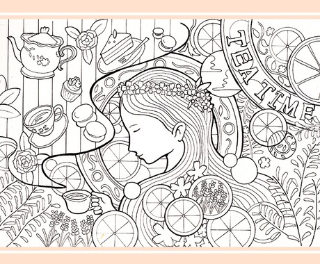 ぬり絵を作ります 〜お子様へのプレゼントやご自身の趣味として〜 イメージ1