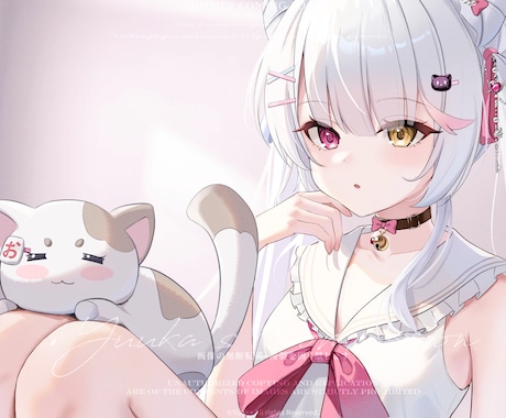 可愛い女の子イラストをお届けします アイコン・動画配信・グッズ・SNSなど、幅広い用途に対応可 イメージ1