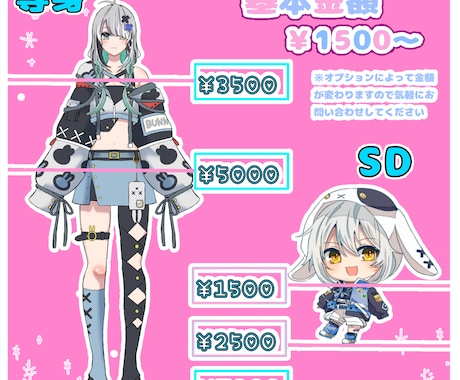 基本金額1500円からイラスト作成します 商業利用・夢絵もOK【リピーター様は割引します！】 イメージ2