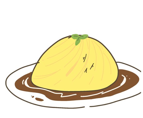 ゆるいかわいいキャラクターかきます 食べ物を生き物することもできます！ イメージ1