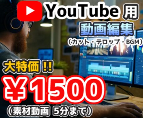 激安 動画編集代行させていただきます イメージ1