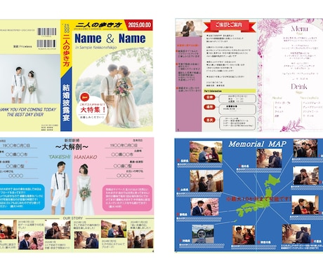 人気旅行雑誌風のプロフィールブック作成します 「地球の歩き方」イメージのお二人だけの冊子をお届けします！ イメージ2