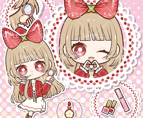 かわいいミニキャラ・デフォルメイラストお描きします 商用可◆Illustrator使用◆イラレデータ納品承ります イメージ2