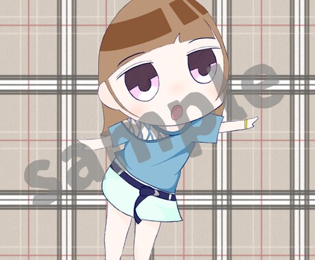 SNS用のオリジナルデフォルメアイコンを制作します 様々なポーズの可愛らしいSNSアイコンをお描きします！ イメージ1
