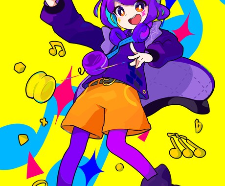 商用可／サムネ・アイコン・グッズ用イラスト描きます ポップで目を引くイラストをグッズや動画に使いませんか？ イメージ2