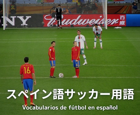VAMOS！スペイン語のサッカー用語を教えます 800単語以上！現地で使えるサッカー用語！ イメージ1
