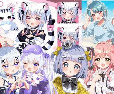 キラキラ可愛いイラストを制作します 貴方だけのオリジナルイラストを！ イメージ1
