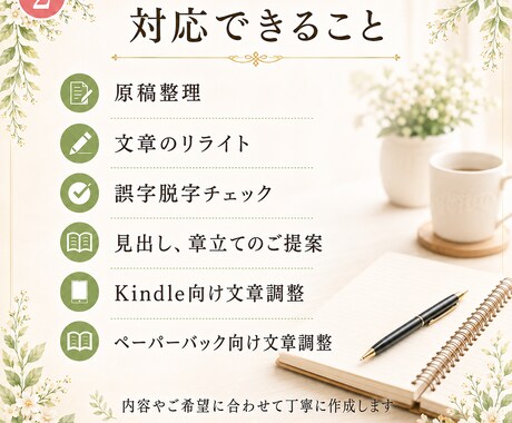 Kindle出版を丁寧にサポートします Kindle出版まで丁寧にサポートします イメージ2