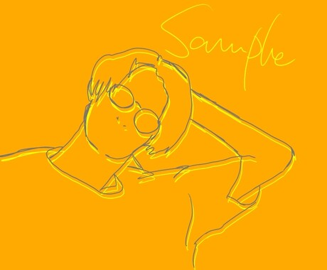 お洒落でシンプルなイラストを制作します SNSアイコン、ロック画面にも使える！お好きなお写真から制作 イメージ2