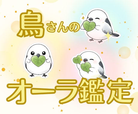 鳥さんのオーラから心や身体を鑑定いたします 小さなサインを見逃さず優しく読み解きます イメージ1
