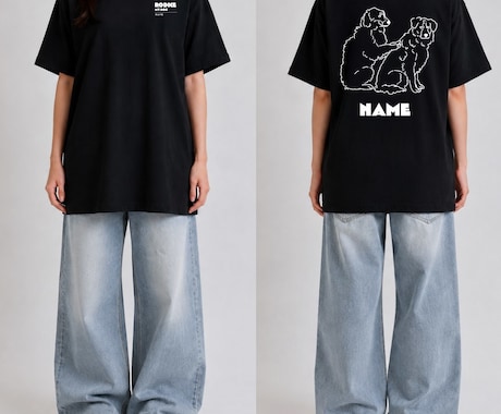 ペットのオーダーメイドTシャツ作ります RODICE PET ART　イラストからTシャツを作ります イメージ1