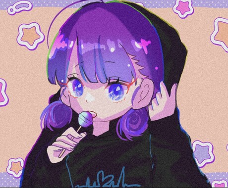 POPでNEOな可愛い女の子描きます 独特な世界観で他にはないイラストを描きます！ イメージ1