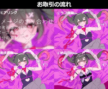 歌ってみた用イラストを作成します 本家に寄せたテイストでお描きします！描きおろしも可能です！ イメージ2