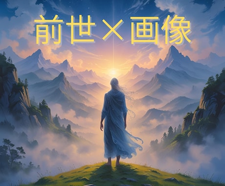 あなたの前世を“物語とビジュアル”でお届けします 前世占いとその内容の画像を制作しお届けする特別なメニューです イメージ1