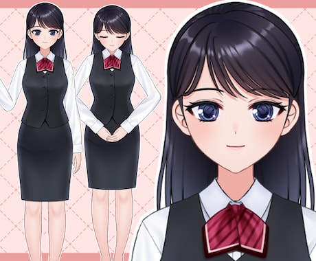 完成品のLive2D汎用モデルを販売します できる！おねえさん【Live2D汎用モデル】【VTS対応】 イメージ2