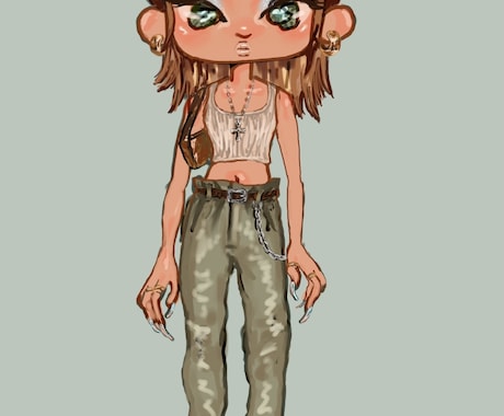 かわいい女の子のイラスト描きます イメージ1