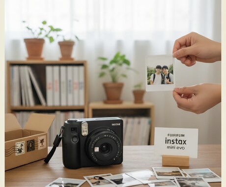あなたのお気に入りの写真をチェキにしてお送りします instax mini evoを使用　簡単な画像編集も可能 イメージ1