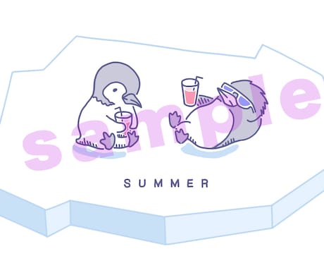 生き物たちをゆるかわに描きます グッズ用や観賞用など様々な用途に合わせて制作いたします イメージ2