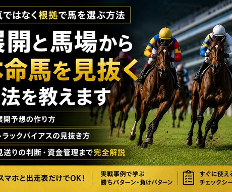競馬の予想力を高める分析思考を教えます 人気ではなく根拠で馬を選ぶ方法 イメージ1