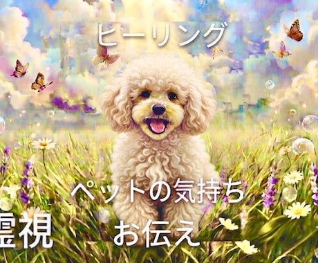 ペットの体・癖・言えない気持ちを深く霊視します オプションでヒーリングし整えます。 イメージ1
