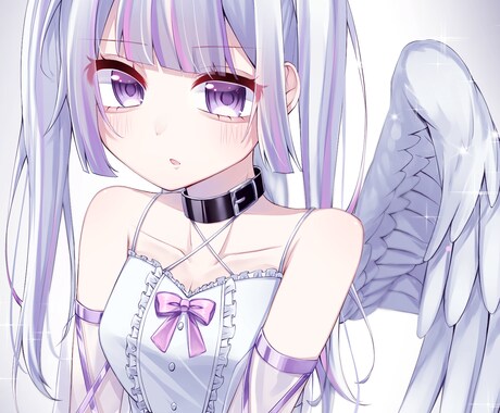 SNSのアイコンや歌ってみたサムネイル等描きます 可愛くてキラキラしたイラストが得意です！ イメージ2