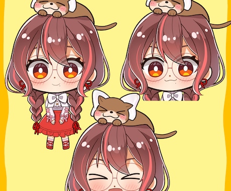 顔差分描きます ご購入いただいたイラストの顔差分をお描きするオプションです イメージ1