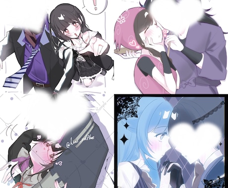夢絵依頼 TRPG立ち絵受け付けます 可愛い女の子や身長差カップルを描くのが大好きです！ イメージ2