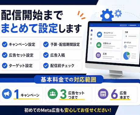 Meta広告の配信開始までサポートします Meta広告、設定で止まっている方をサポート イメージ2