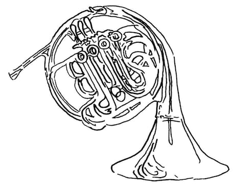 手書き風の楽器を描きますます ほんわかした雰囲気の楽器を描きます。 イメージ2