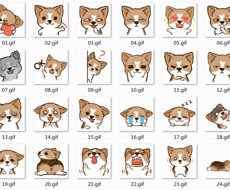 ペットのLINEスタンプを作成します 可愛い系でクレヨン風のタッチが好きな方に イメージ2