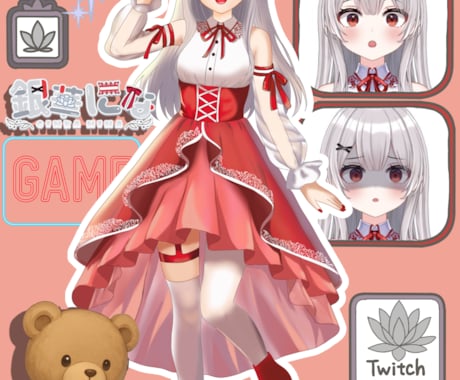 Vtuberさんの一枚絵・サムネイラスト制作します 【実績集め特別価格！】細かなご希望もぜひお聞かせください✨️ イメージ2