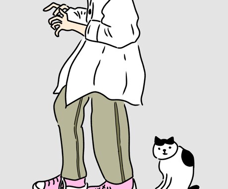 ゆるゆるでシンプルな絵をかきます イメージ1