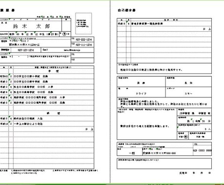 あなたの履歴書とエントリーシートを添削します イメージ1