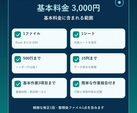 Excel・CSVのデータ整理を丁寧に代行します 重複・表記ゆれ・不要列を整え、使いやすい一覧表にします イメージ2
