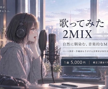 歌ってみた2MIX｜音楽的なMIXをします イメージ1