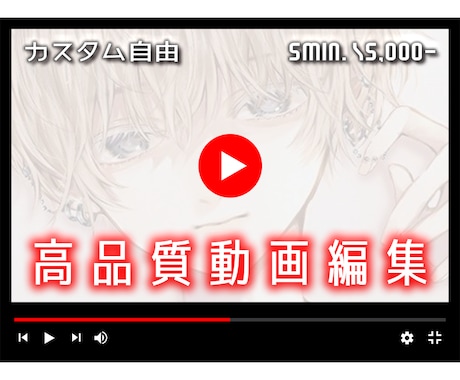 YouTube動画編集します 5,000円～！高品質なYouTube動画を作成します！ イメージ1