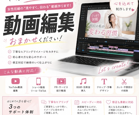 YouTube動画編集｜ジャンル問わず対応します Premiere Pro使用｜丁寧なレスポンスと納期厳守 イメージ1