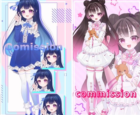 SNS用アイコン、立ち絵イラスト、SD描きます 8000〜アイコン、立ち絵、SD製作等承ります！！ イメージ2