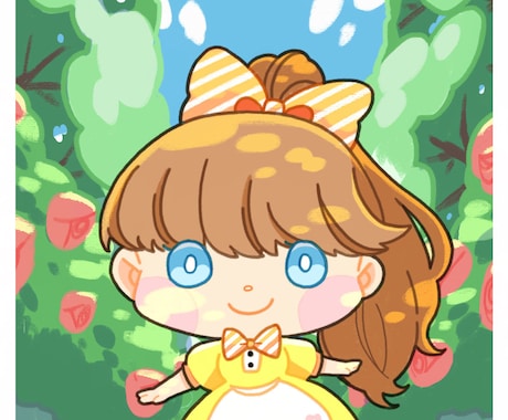 ポップでゆるかわいいミニキャラ描きます ◎商用利用可、マスコットキャラクター、子供向けイラストなどに イメージ2