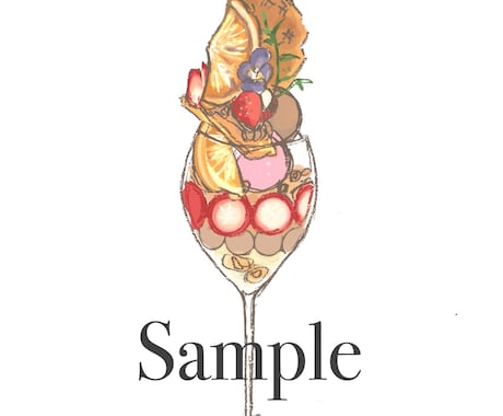 スイーツのイラスト描きます 【即納可能】メニューの挿絵におすすめな食べ物の絵を描きます イメージ2