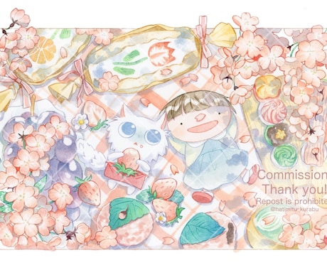 商用可！透明水彩でゆるかわペットイラスト制作します ご家族へのプレゼント／配信グッズ／インテリア／雑誌／HPなど イメージ1
