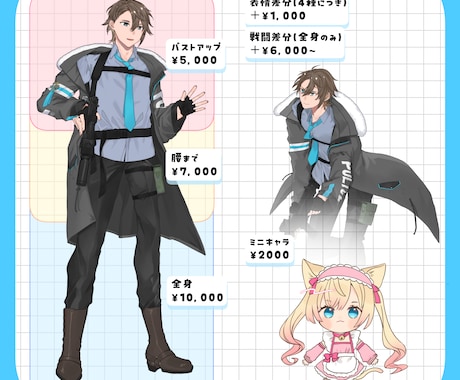 納品早め:イラスト制作します TRPGの立ち絵やアイコンなどにどうぞ イメージ1
