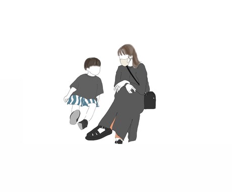 お写真を元にイラストを作成致します 大切な思い出をイラストに。✏︎世界に一つのアート。 イメージ2