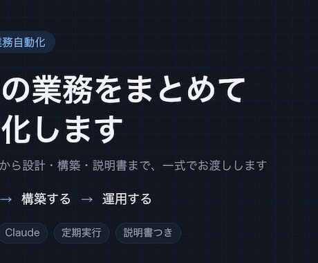 AIで繰り返し業務を自動化します 定型作業を整理し実用的なAIツールを構築します イメージ1