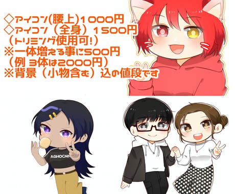 アイコンイラストなどを描きます ご要望にあったものを出来るだけ早く良く！ イメージ2