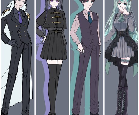 立ち絵制作受け付けます TRPGやIRIAM等で使用出来る立ち絵をお受けしています イメージ2
