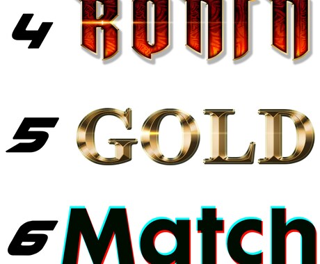 写真のサンプルから文字ロゴを制作します 気に入ったデザインと文字を選ぶだけ！ イメージ2