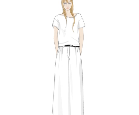 魅力伝わる、ファッションスタイル画お描きします 服のバランスがわかりやすい、イメージも伝わる！ イメージ1