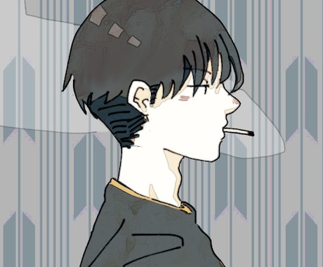 シンプル×クール×可愛い☺︎ 横顔アイコンかきます 商用イラスト・似顔絵対応可です。SNS運用におすすめꪔ̤̮ イメージ2