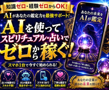 AI占い副業 完全スタート教えます 知識ゼロでもAIを活用して副業を始める方法を公開 イメージ1